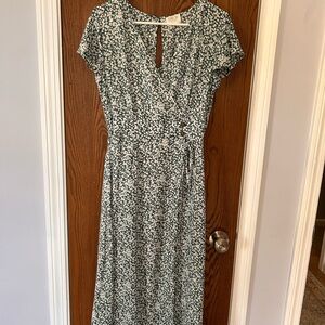 Sienna Sky Green Floral Midi Dress